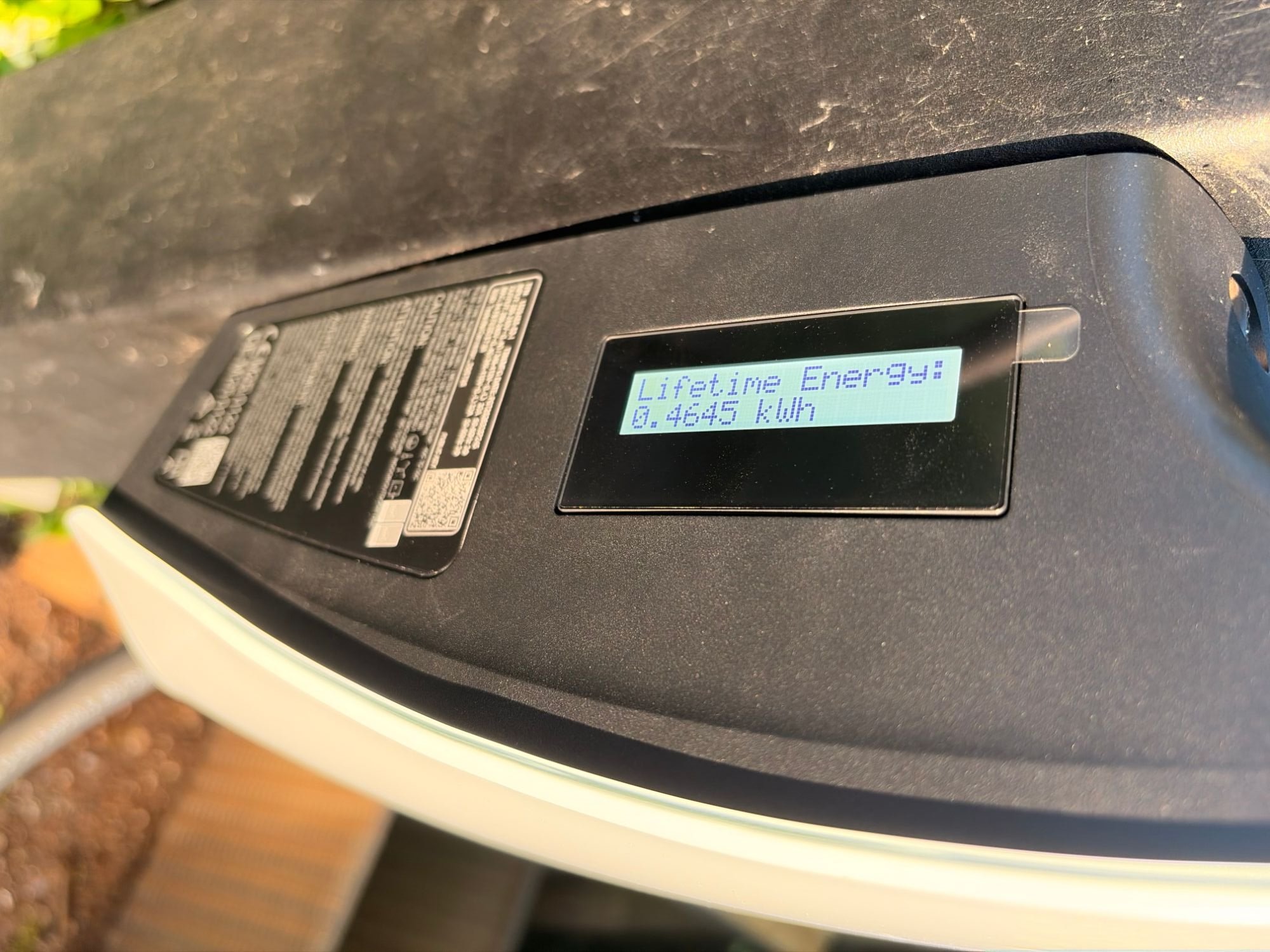 The first kilowatt-hours on the certified MID meter • Lifetime Energy 0.4645 kWh