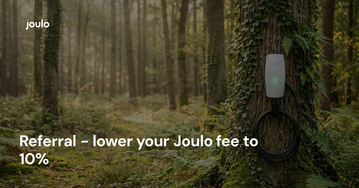 Referral - lower your Joulo fee to 10%